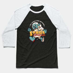 Space Adventure, astronaut mascot cartoon characters explore space Baseball T-Shirt